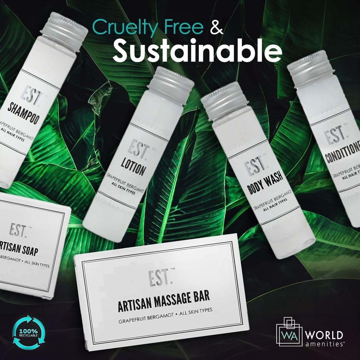 World Amenities - EST Travel Kit - Case of 5 Individual Kits