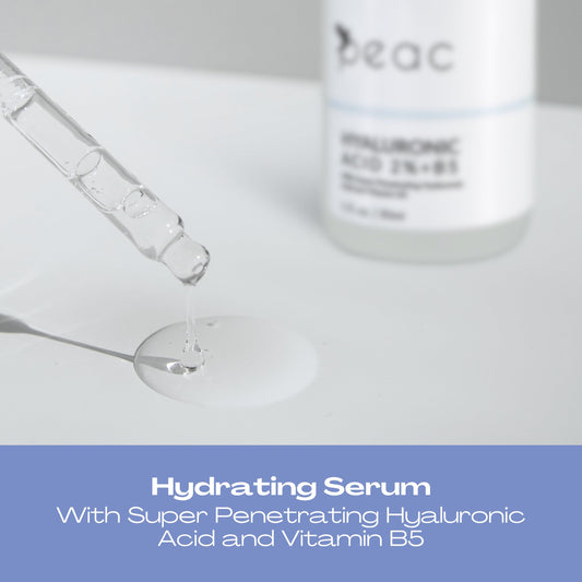 Hyaluronic Acid 2% + B5 Serum 60ml/2oz – USA Made - All Skin Types - Hyaluronic Acid Serum for Face – Hydrating, Plumping & Lightweight – Fragrance Free Skincare – Moisturizing Face Serum for Women