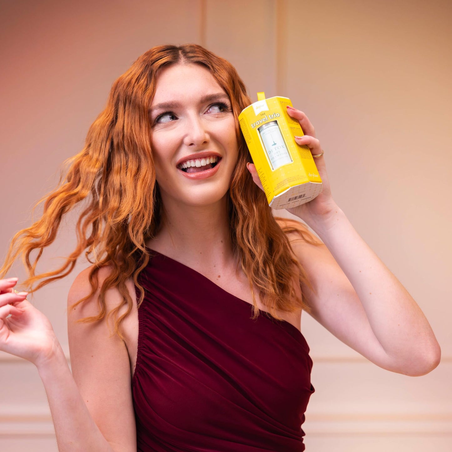 Drybar Travel Trio Kit | Protect, Refresh, and Hold | Hot Toddy Heat Protectant, Detox Dry Shampoo, and Seltzer Spritz Hairspray | Travel Size