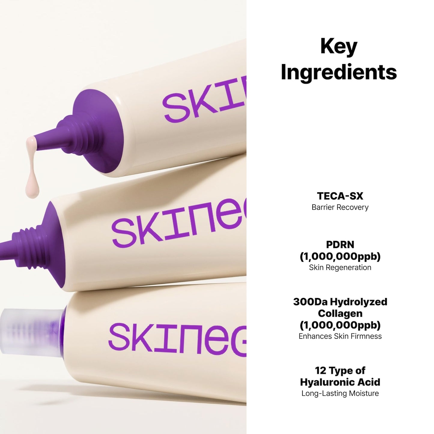 SKINEGO Super Glow Deep Collagen PDRN Cream – 1,000,001ppb PDRN & Collagen, Radiant FinishAdds radiance Moisturizer for Dewy Skin, Firming & Hydrating, Korean Skincare 50g / 1.69 fl.oz.