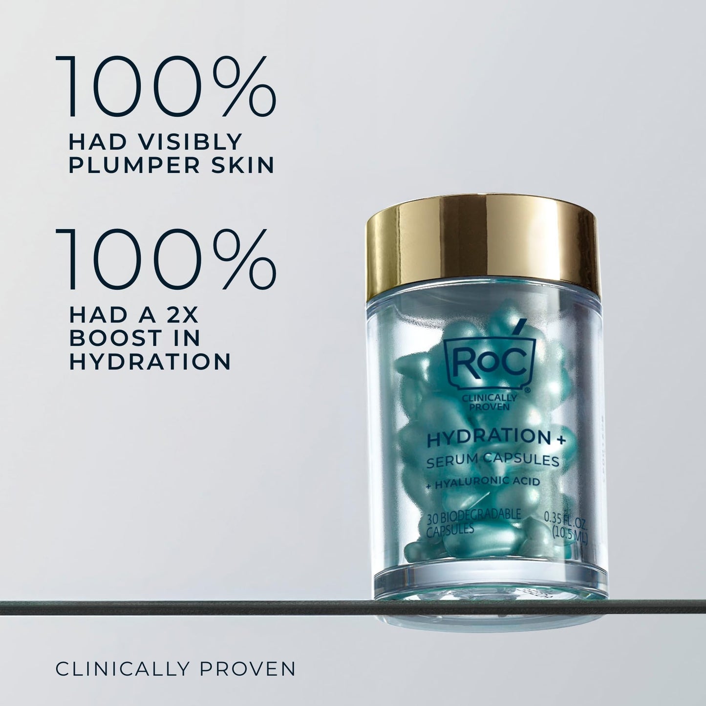 RoC Multi Correxion Hyaluronic Acid Night Serum Capsules (30 CT) for Intense Hydration + RoC Retinol Capsules (7 CT), Anti-Aging Skin Care Wrinkle Treatment for Women and Men