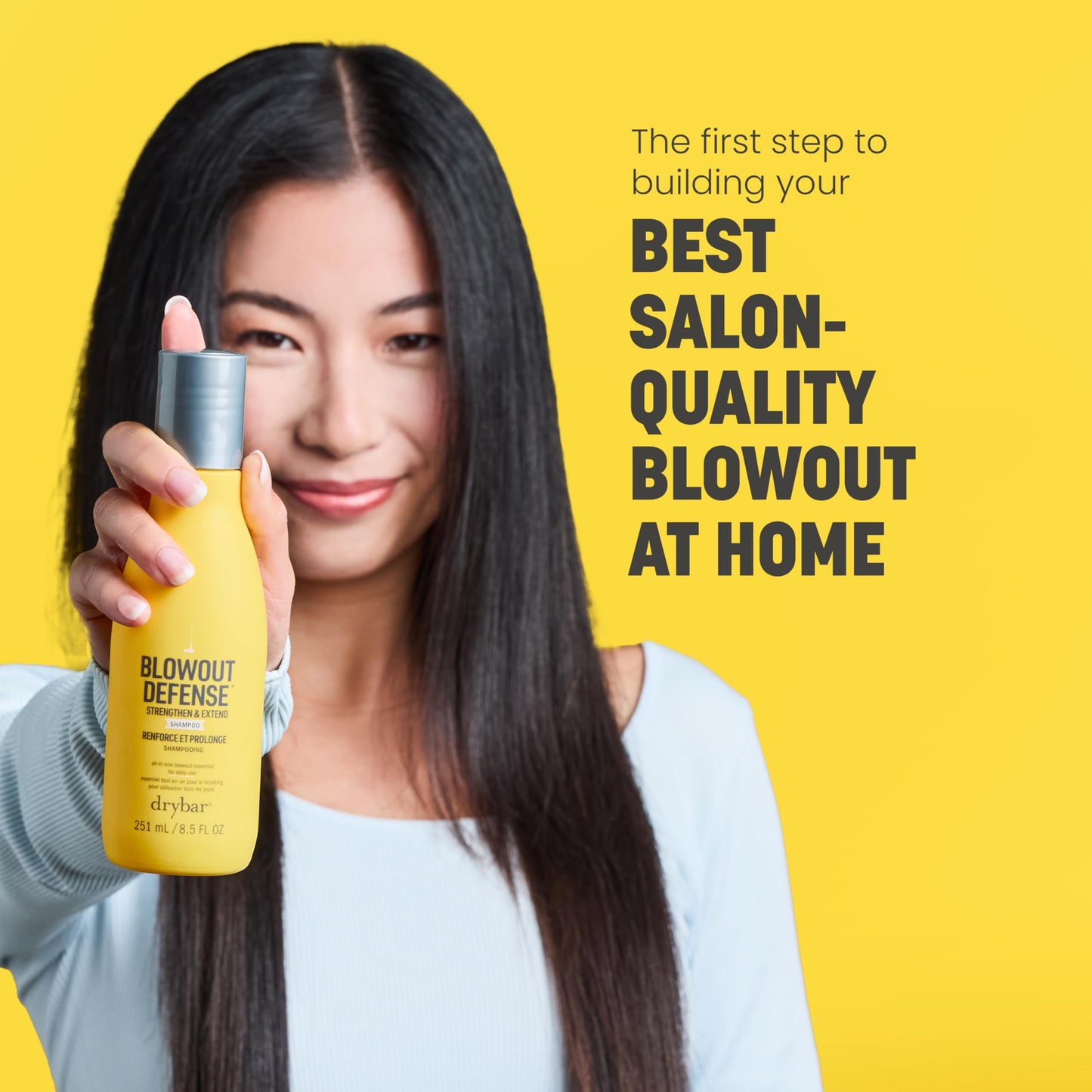 Drybar Blowout Defense Strengthen & Extend Shampoo, Hydrates, Detangles, Reduces Breakage, and Maintains Smooth, No Build-Up, Long-Lasting Blowouts
