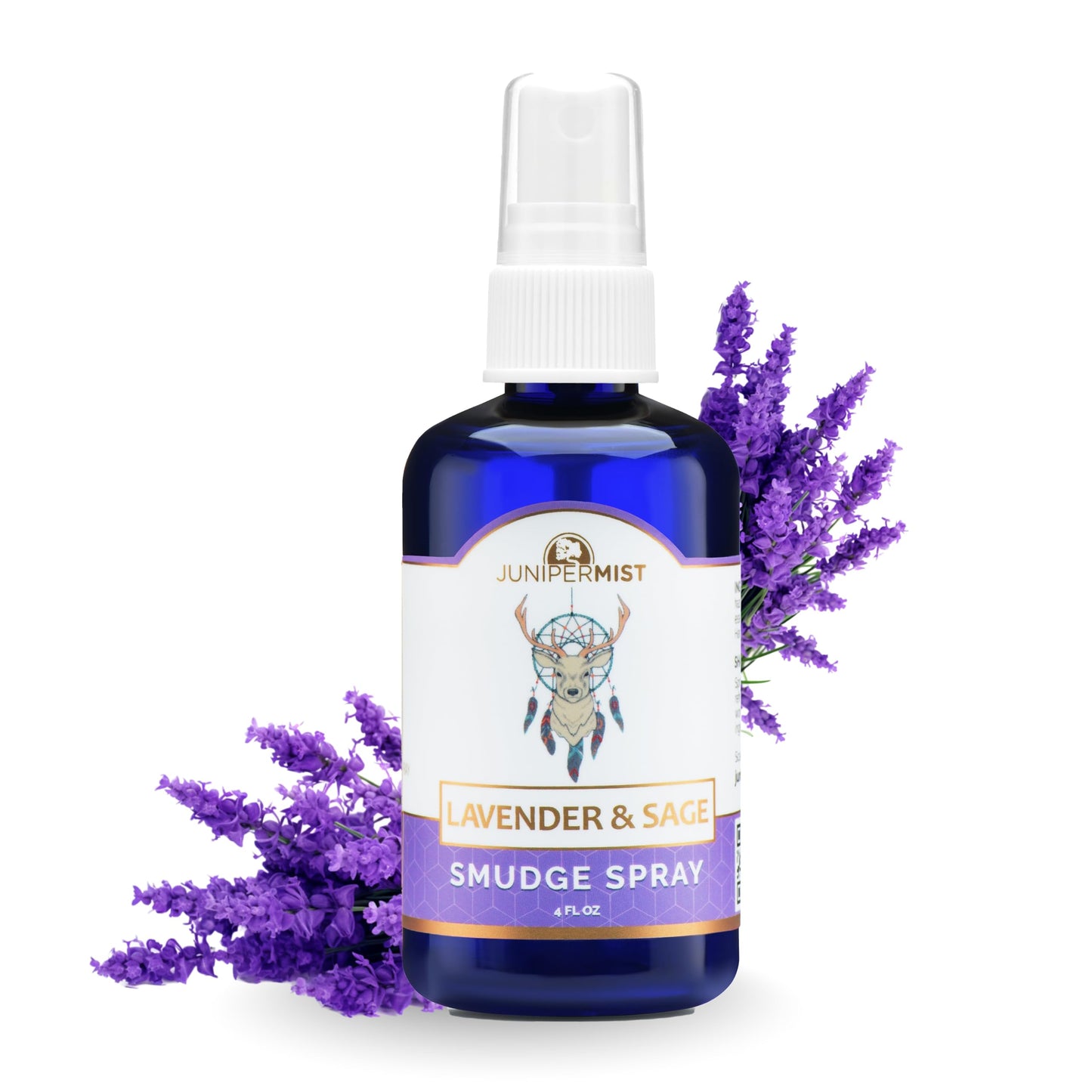 Lavender and Sage Smudge Spray (4oz) Calm & Clear - Smudge Mist for Cleansing Negative Energy – Smokeless Sage Water Spiritual Room Spray – USA Made
