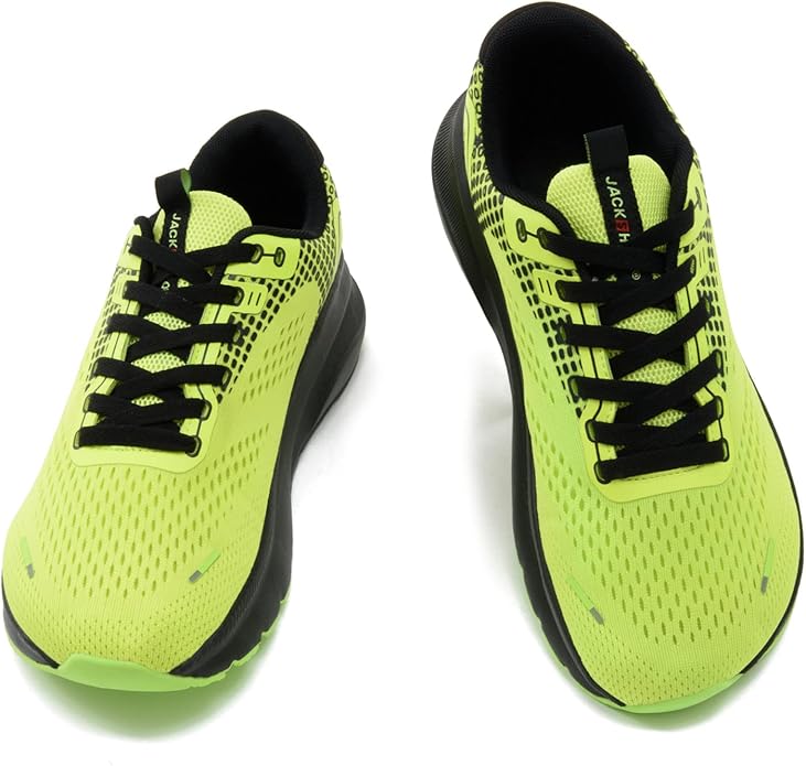 JACKSHIBO Wide Toe Box Shoes for Men Arch Support Shoes Wide Width Sneakers for Running Walking Athletic Tennis Orthopedic Plantar Fasciitis Workout with Thick Cushioned Zero Drop Sole