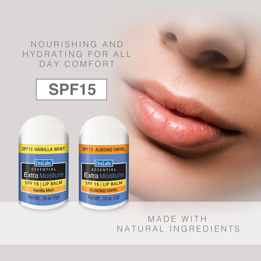 Essential Moisture Mini Lip Balm Variety Pack – 12 Count – 6 Almond Swirl + 6 Vanilla Mint – SPF 15 Lip Care – Great for Weddings, Parties, Favors, and Everyday Use