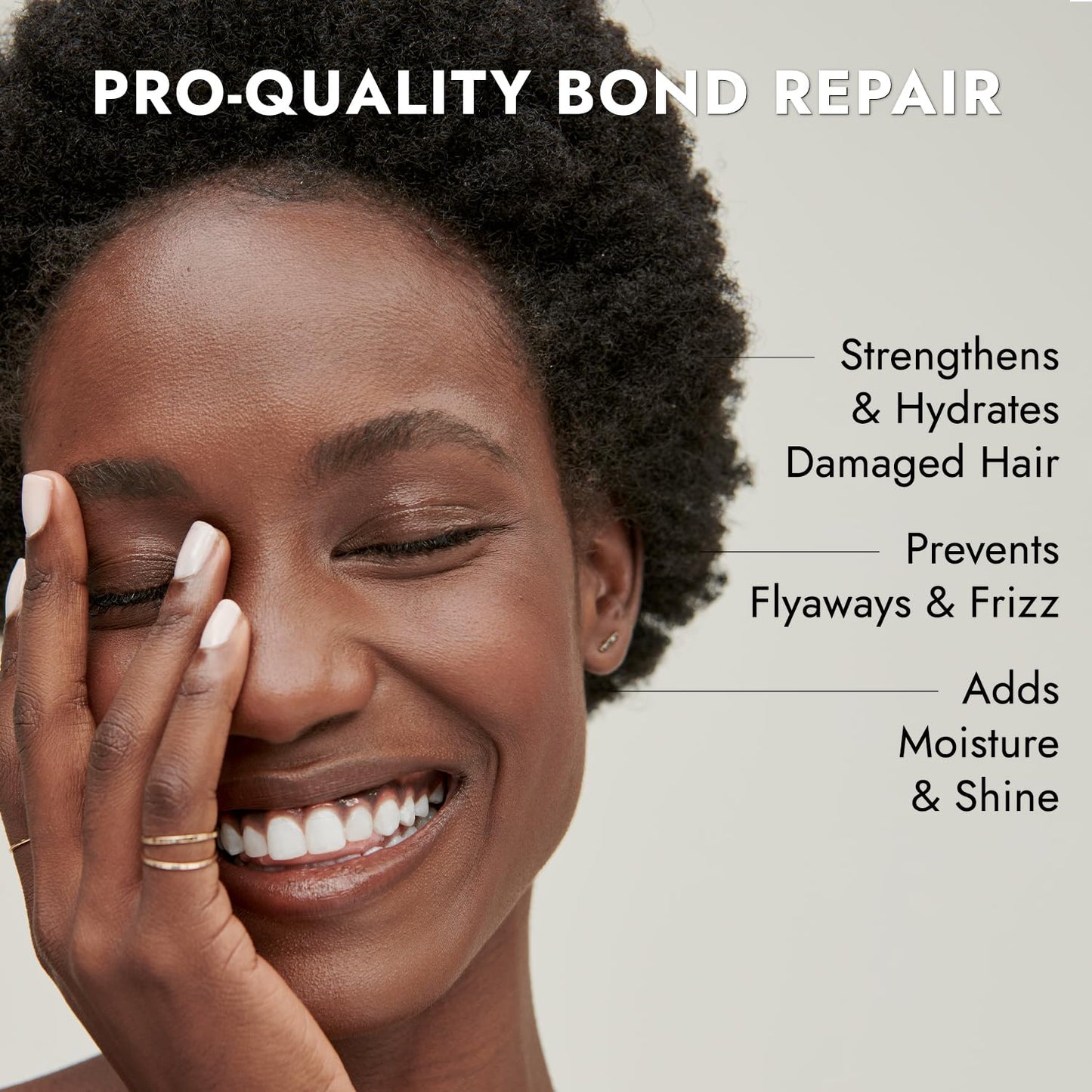 Bondbar Repairing Shampoo, Protects, Strengthens & Hydrates All Hair Types & Textures, Prevents Flyaways & Frizz, Adds Moisture & Shine, Vegan, CrueltyFree, 33.8 Fl Oz