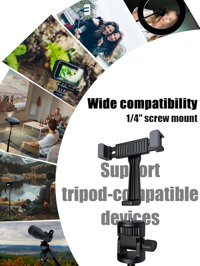 70" Tripod for iPhone & Phone Tripod, Extendable Selfie Stick with Wireless Remote, Lightweight Travel Cell Phone Stand for Vlogging/Live Streaming, Compatible with iPhone Android, Cameras