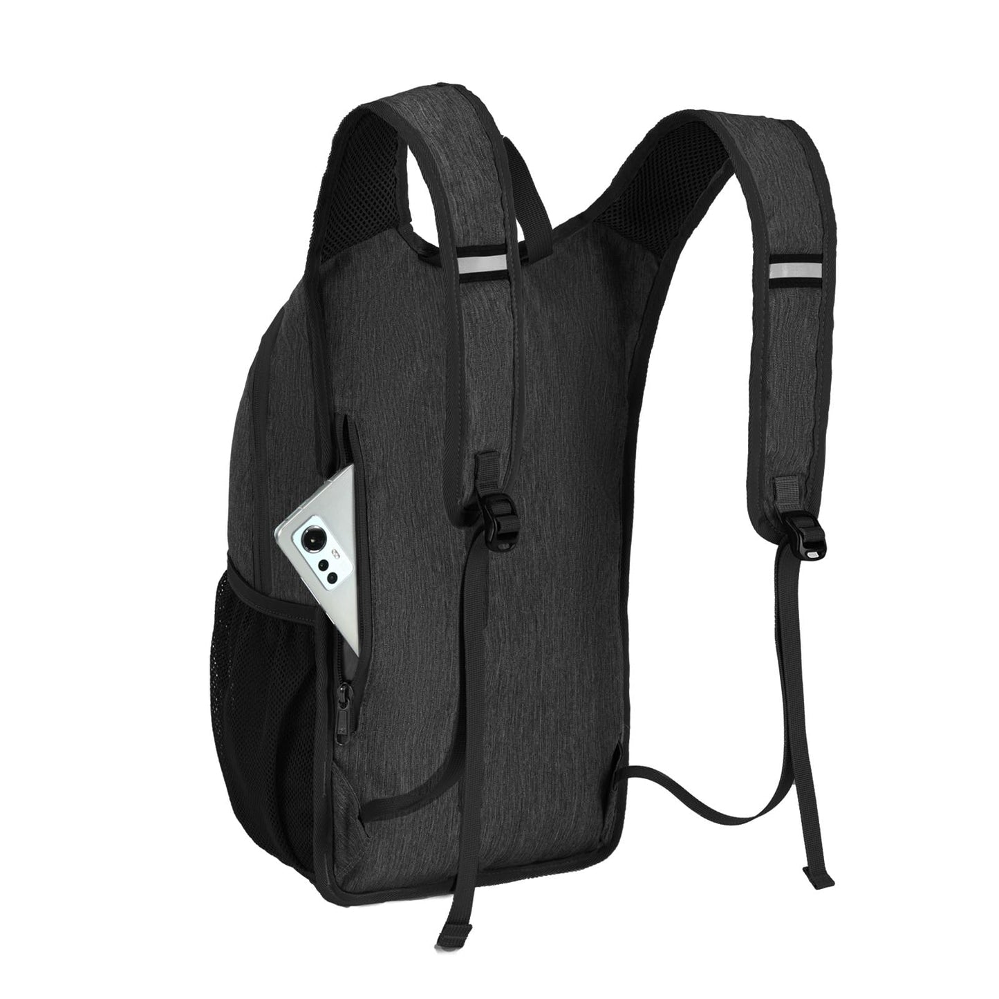 SKYSPER 10L Hiking Backpack, Foldable & Packable Lightweight Daypack for Travel, Collapsible Small Compact Hiking Backpack for Women & Men, Black