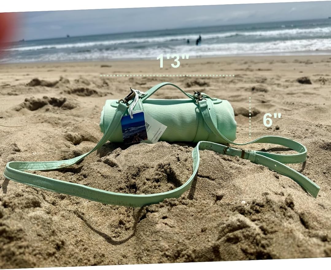 4’9” x 3’3” Compact Minimalist Water Resistant Canvas Mat,Kids/Single Use,Lightweight for Outdoor,Picnic,Beach