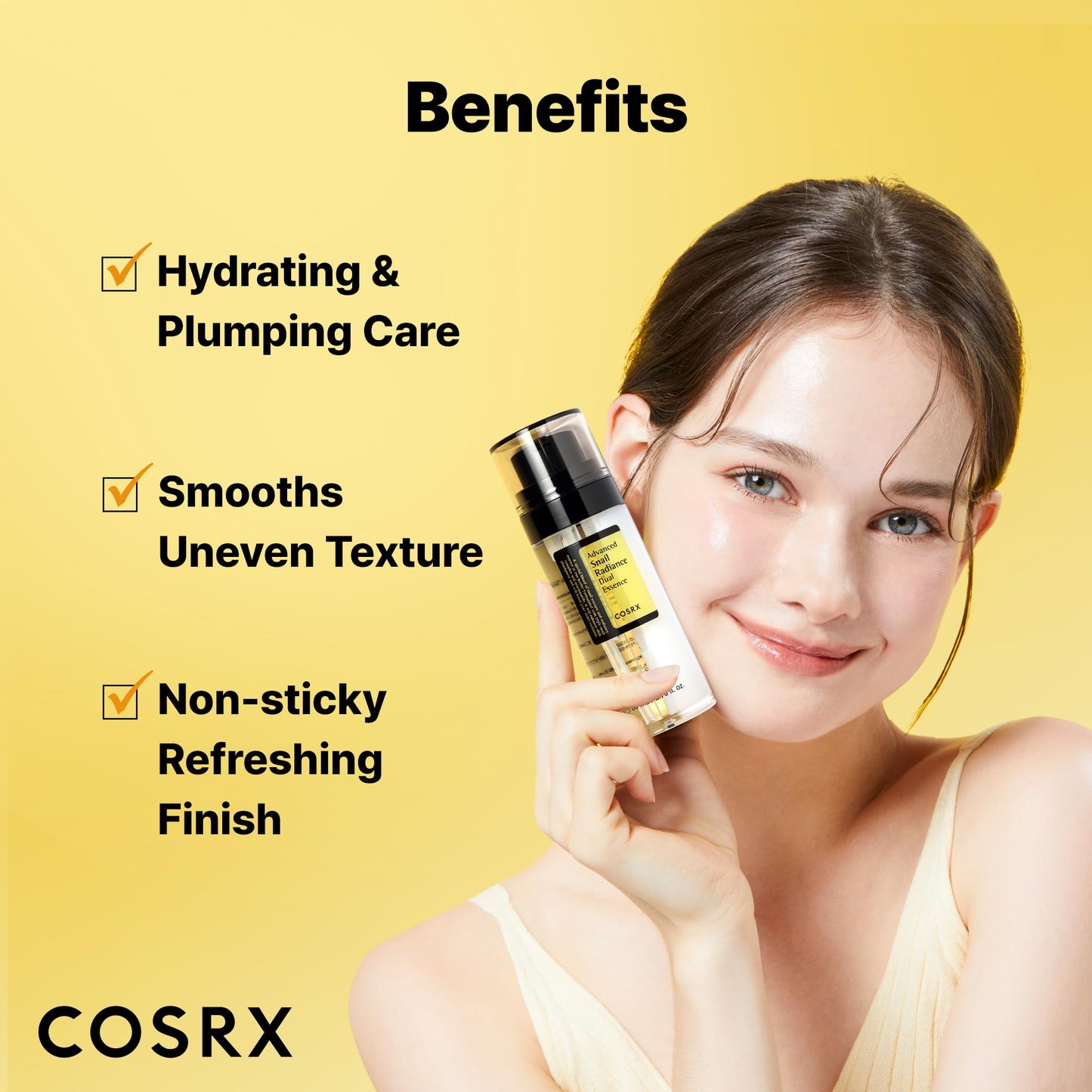 COSRX Niacinamide 5% + Snail Mucin 74% Dual Essence, Anti Aging Face Serum for Dull Skin, Mothers day gifts for mom, Sensitive Skin, Not Tested on Animals, Korean Skin Care, 2.70 fl.oz / 80ml