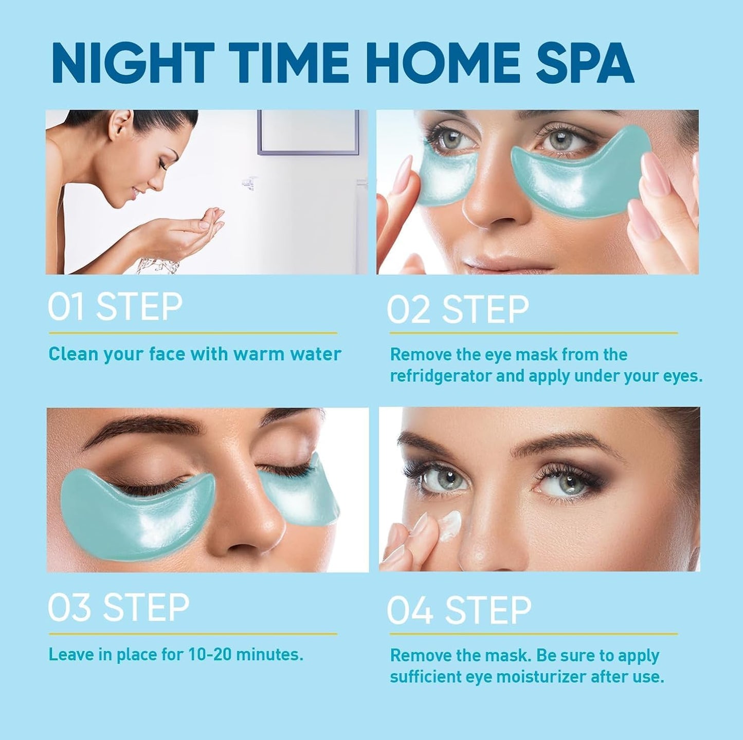 Under Eye Patches for Women: 30 Pairs of Hydrating Collagen Gel Eye Masks with Retinol & Hyaluronic Acid - Smooths Fine Lines & wrinkles/Delays Aging/Reduces Dark Circles & Eye Bags & Puffy Eyes