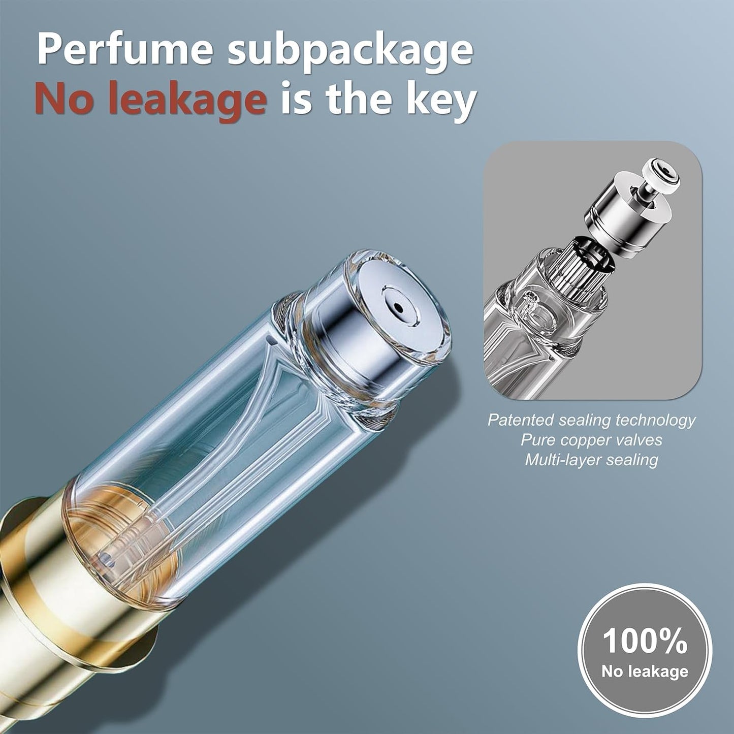 Travel Atomizer Portable Perfume Bottles Sprayer - Refillable Mini Perfume Bottle 5ml (White)