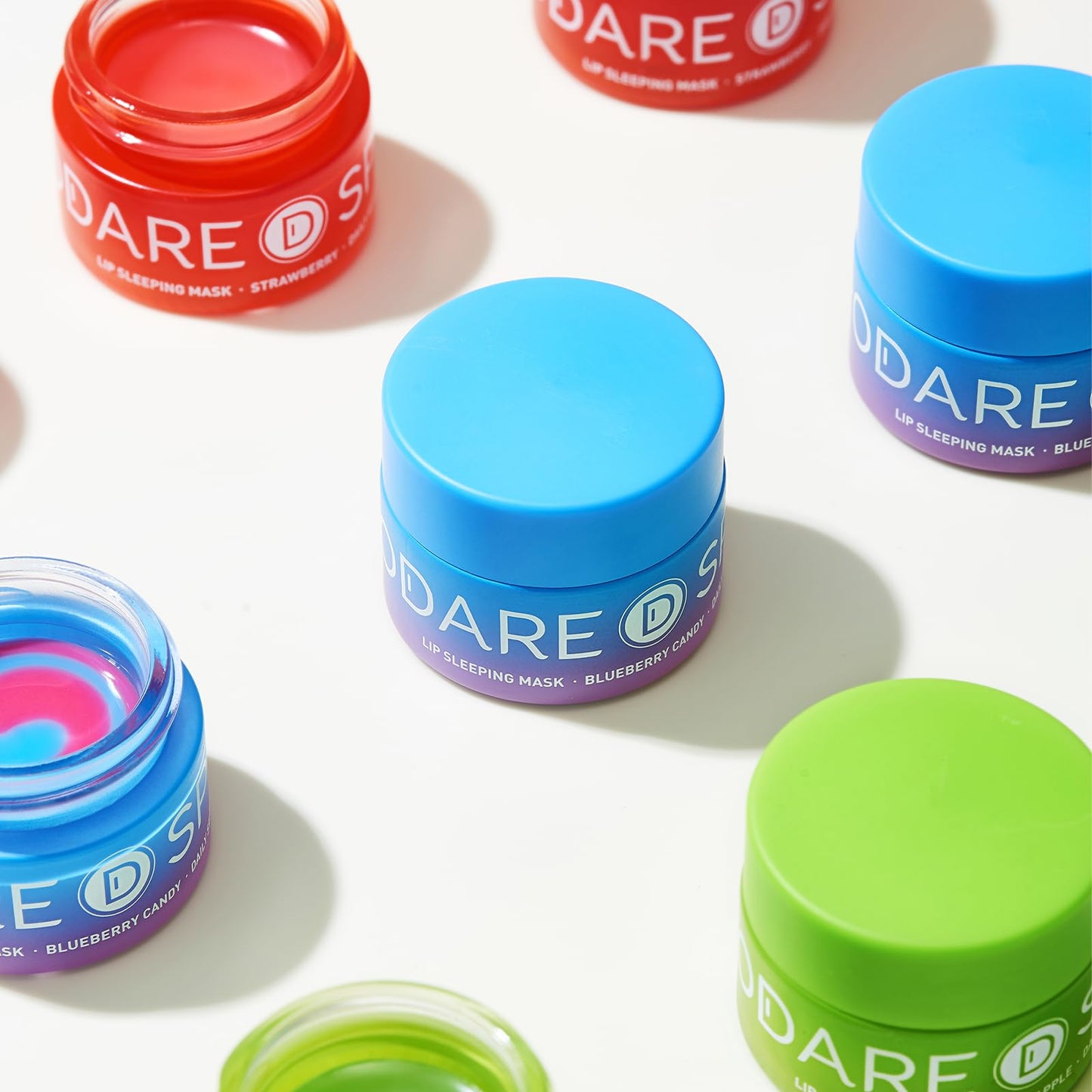 SPODARE Blueberry Lip Sleeping Mask Overnight -Original Dual-Color Lip Balm for Softer and Smoother Lips, Intensive to Nourish and Hydration Reduce Fine Lines for Dry Cracked Skin - 0.42 Fl Oz