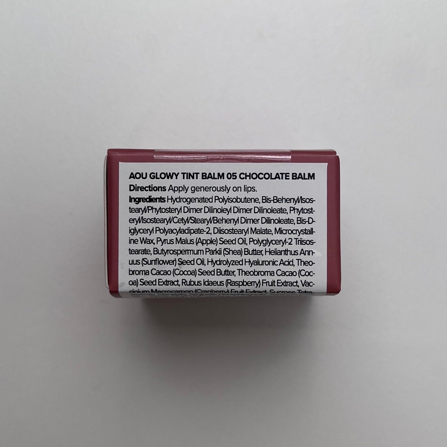 AOU GLOWY TINT BALM Tinted Lip Balm with Natural Gloss Instant Hydration for Chapped Lips 0.12Oz (05 Chocolate Balm)