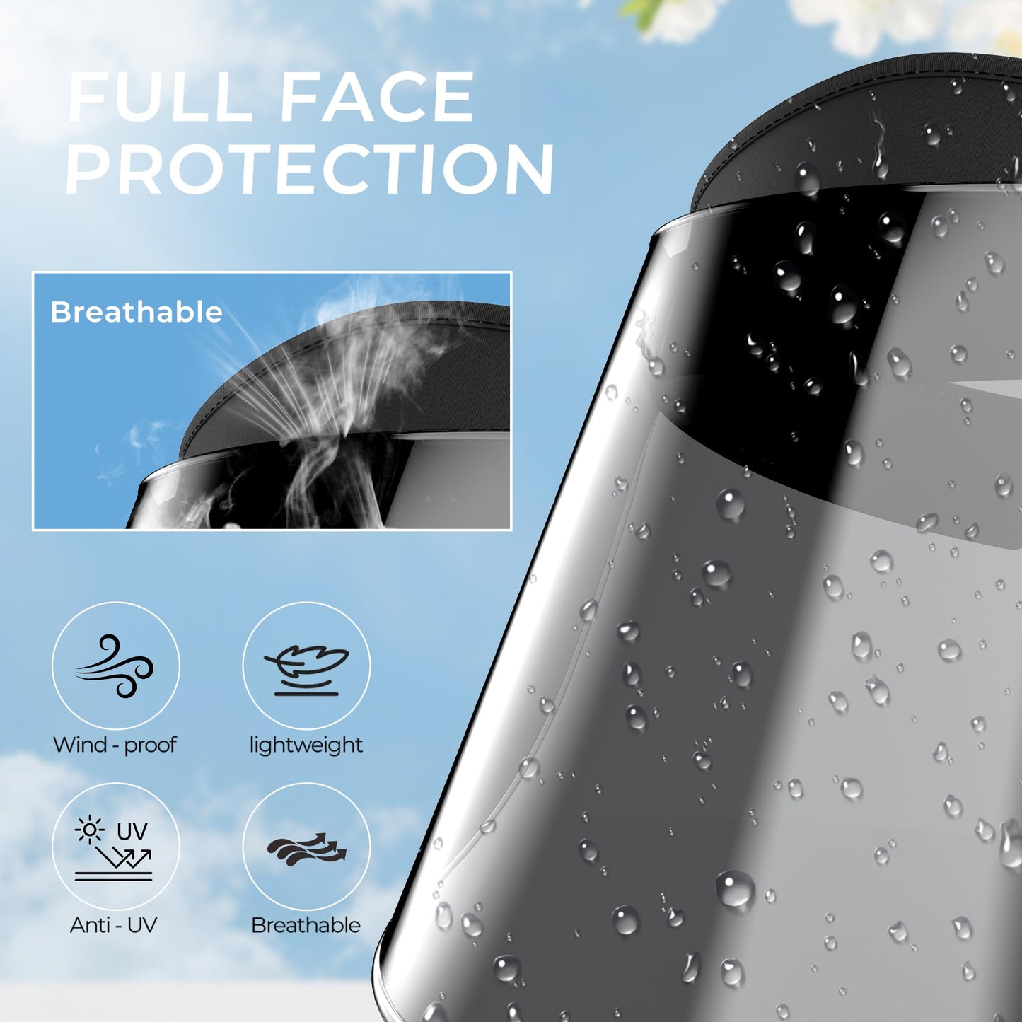 Sun Visor Hats, Sun Visors for Women with Adjustable Strap, Summer UV Blocking Sun Protection Hat, 360° Rotating Lens Visor Hats for Women Lightweight & Breathable for Golf, Travel, and Outdoor Use