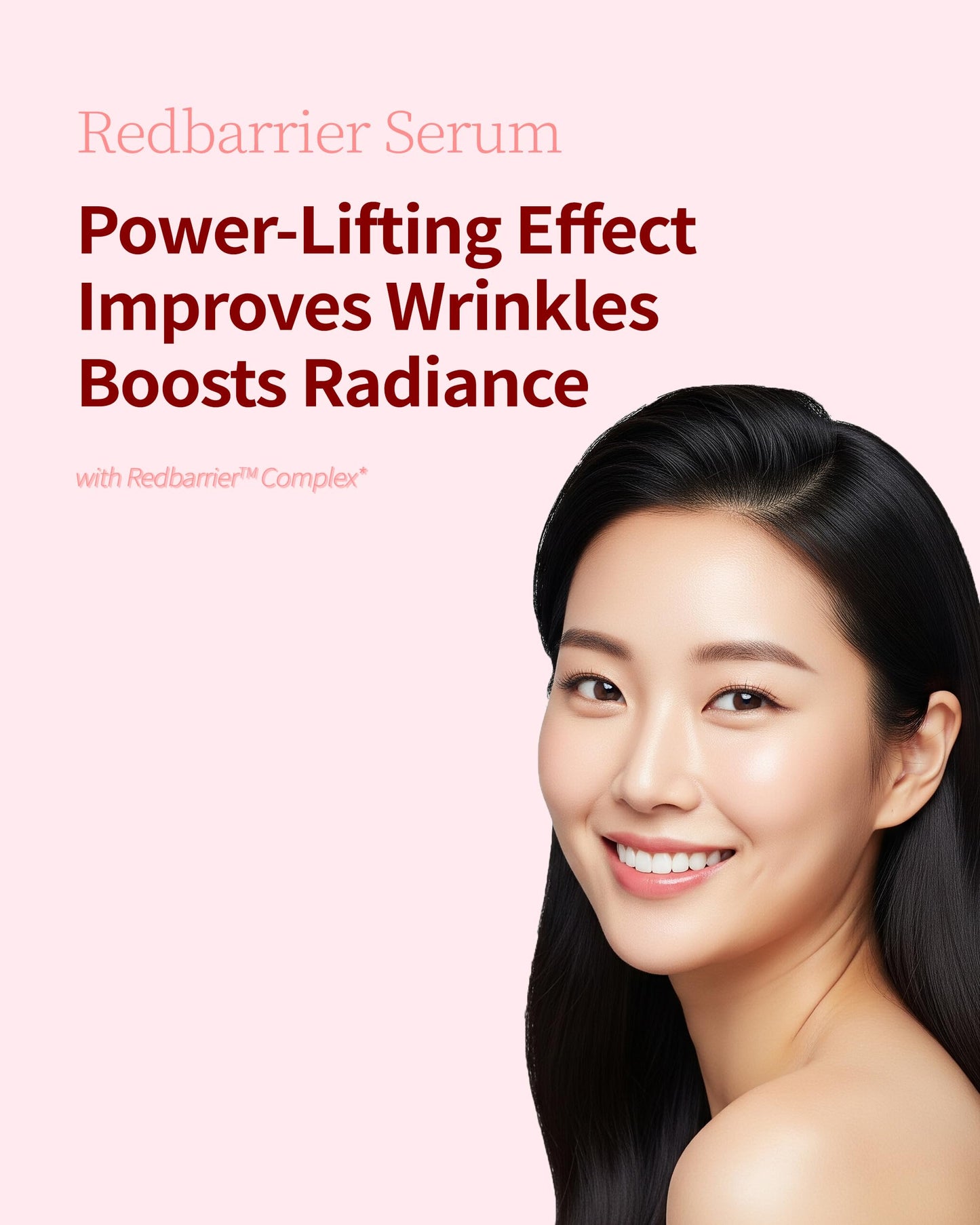 Cayclly Redbarrier Ampoule Serum | Anti-Aging Face Serum with Peptides & Niacinamide to Visibly Smooth Expression Lines & Wrinkles | Vegan Korean Skincare for Firming & Radiance, 1.69 fl. oz