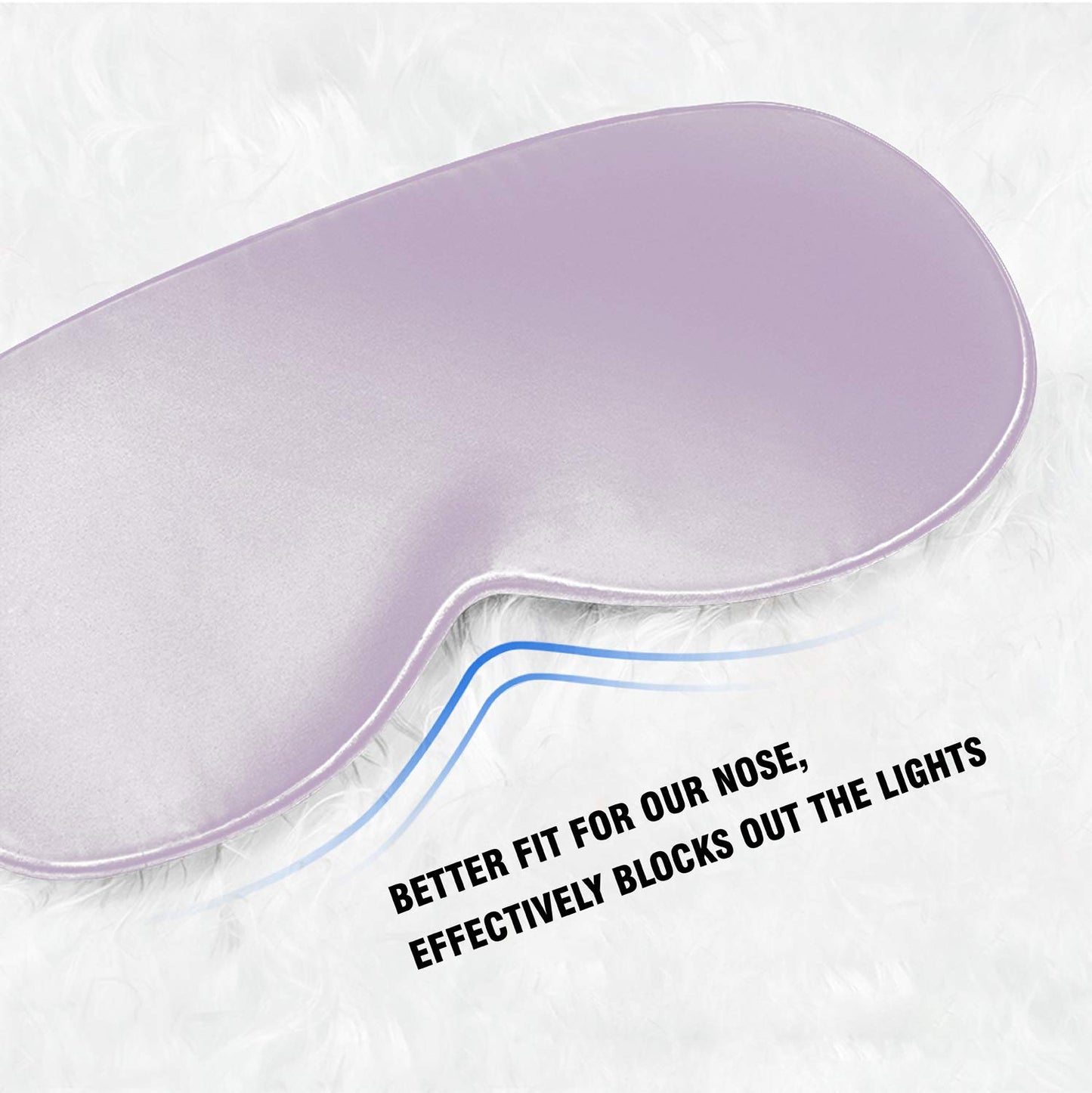 Silk Eye Mask for Sleeping Lavender Sleep Mask for Men Women,Soft Eye Blindfold for Yoga Meditation-Super Smooth and Updated Light Blocking Design with Ear Plug