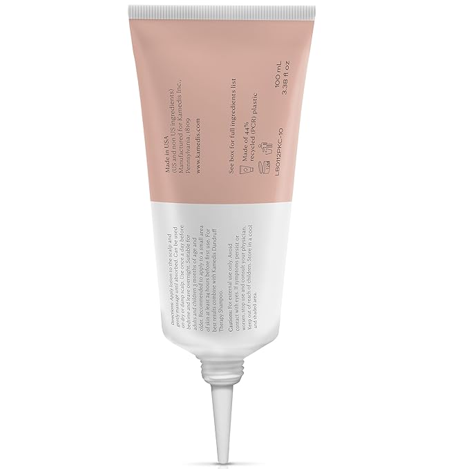 KAMEDIS Scalp Moisturizer Lotion For Dry, Itchy, Dandruff, Flaky, Seborrheic Dermatitis, Psoriasis and Sensitive Scalp. Over-Night Mask Treatment Botanicals-Based. Parabens Free. 3.38 Fl Oz.