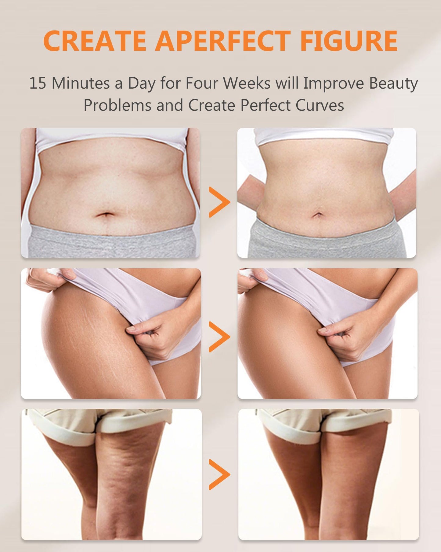 Body Sculpting Machine - Professional Cordless Handheld Body Shaping Massager Tool - Suitable for Belly, Waist, Arms, Leg, Home Tool for Women