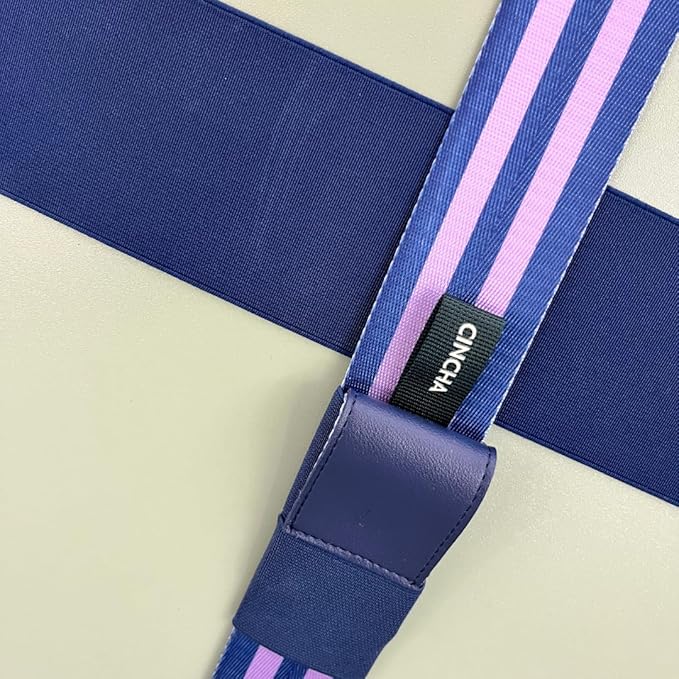 Cincha Travel Adjustable Luggage Strap, Fits Carry-On and Checked Bags, TSA Approved, Shark Tank Brand, Premium Travel Accessory (Hyacinth)