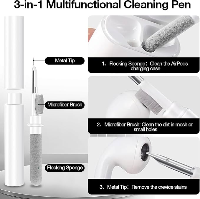 2 in 1 Silicone Case Compatible with AirPod 4 and AirTag, Shockproof Protective Skin Cover for AirPods 4th Generation with Cleaner Kit & Carabiner (Glow Green)