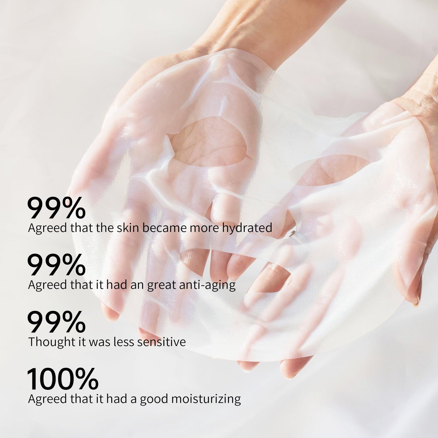 POUQUR 5PCS Bio-Collagen Real Deep Mask, Hydrating Overnight Hydrogel Mask, Anti-Aging,Pore Minimizing, Firming,Absorbs dirt deep inside face.