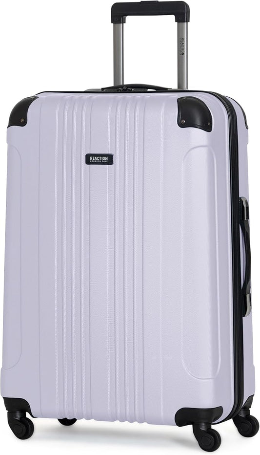 Kenneth Cole REACTION Bounds Lightweight Hardshell 4-Wheel Spinner Luggage, Lavender, 28-Inch Checked
