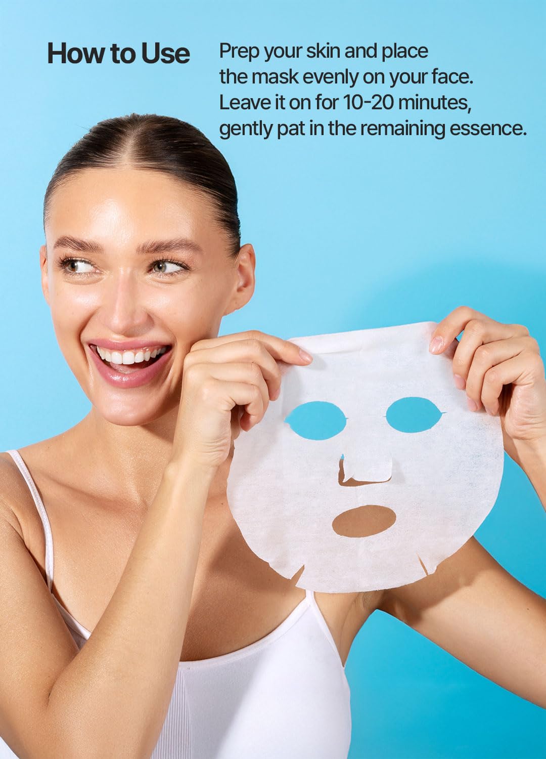 FARMSTAY Hyaluronic Acid Super Aqua Soothing Mask - Deep Hydration & Skin Calming Sheet Mask with Hyaluronic Acid - Moisturizing Care for All Skin Types, 0.84 fl.oz*10 Sheets