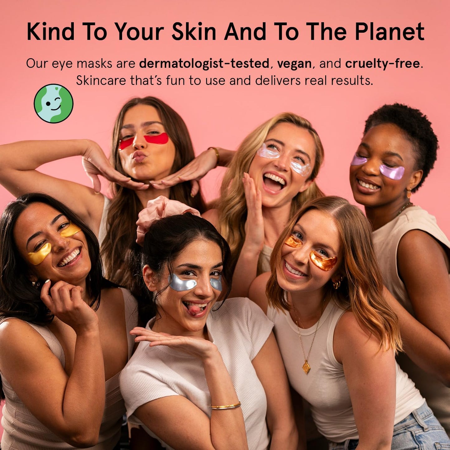 grace & stella Under Eye Mask Variety Pack - 18 Pairs of Under Eye Patches for Dark Circles - With 6 Colors (3 Pairs/Color) - Gel Masks Puffy Eyes for Women - Vegan Cruelty Free Bridesmaid Gifts