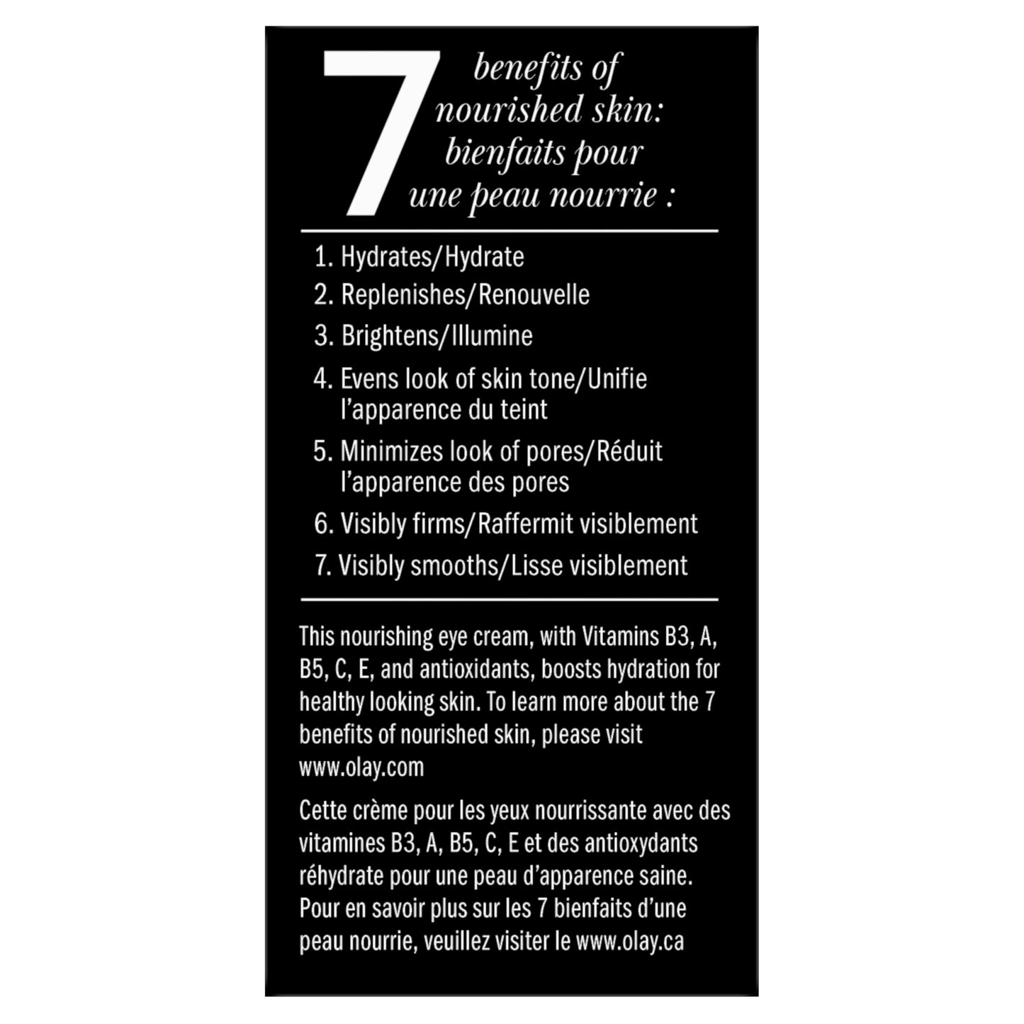 Olay Eye Cream, Total Effects Anti-Aging Treatment, 7-in-1 Hydrating, Evens Tone, Brightens, Smooths Line Lines, Minimizes Look of Pores, Firms, Reduces Dark Spots - Fast Absorbing, 0.5 Oz