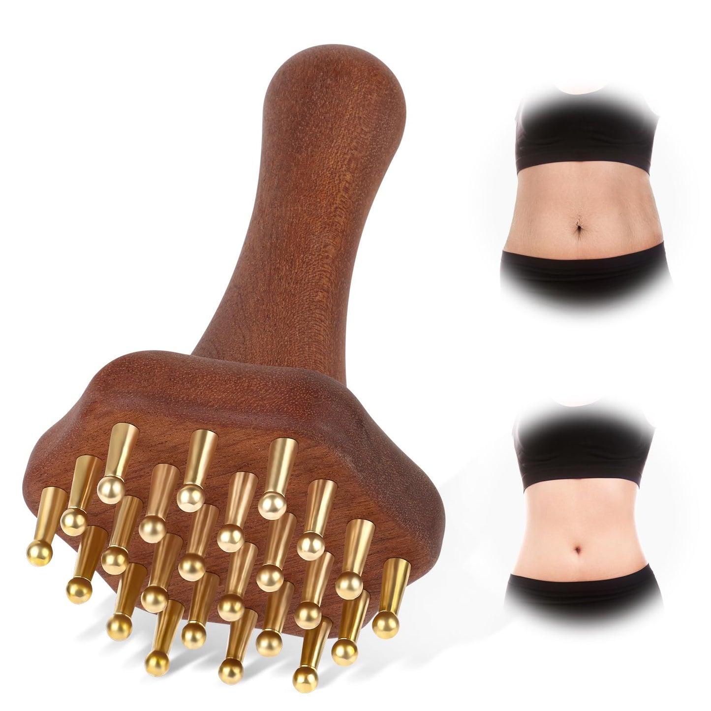 KintKita Wood Therapy Massage Tools,Lymphatic Drainage Massager Helps Reduce Cellulite for Belly Arms & Legs, Anti Cellulite Massager Body Sculpting Tools for Body Contouring & Muscle Relief