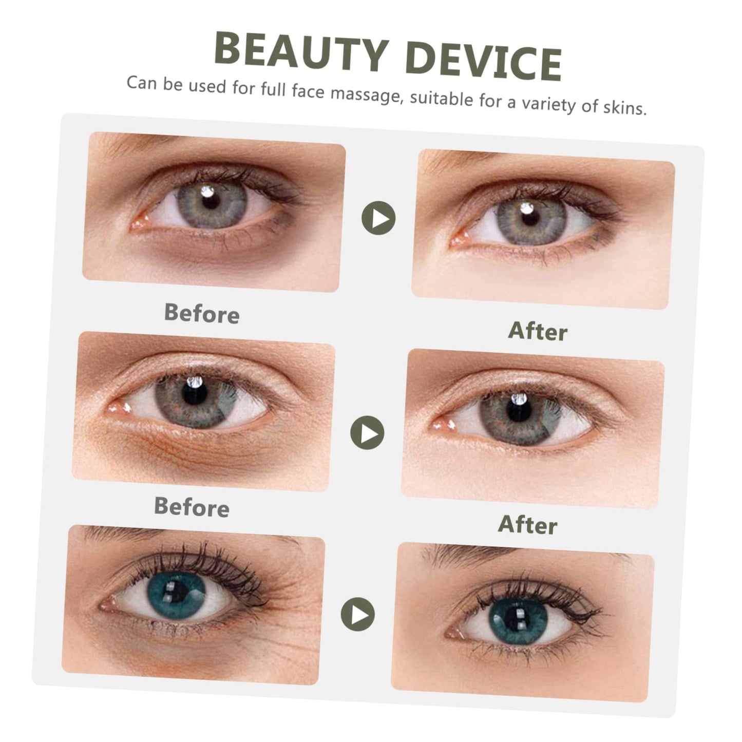 Eye Cream Roller Stick 6pcs Eye Cream Applicator Massage Sticks Massage Wand E Roller for Puffy s and Dark Circles Applicator