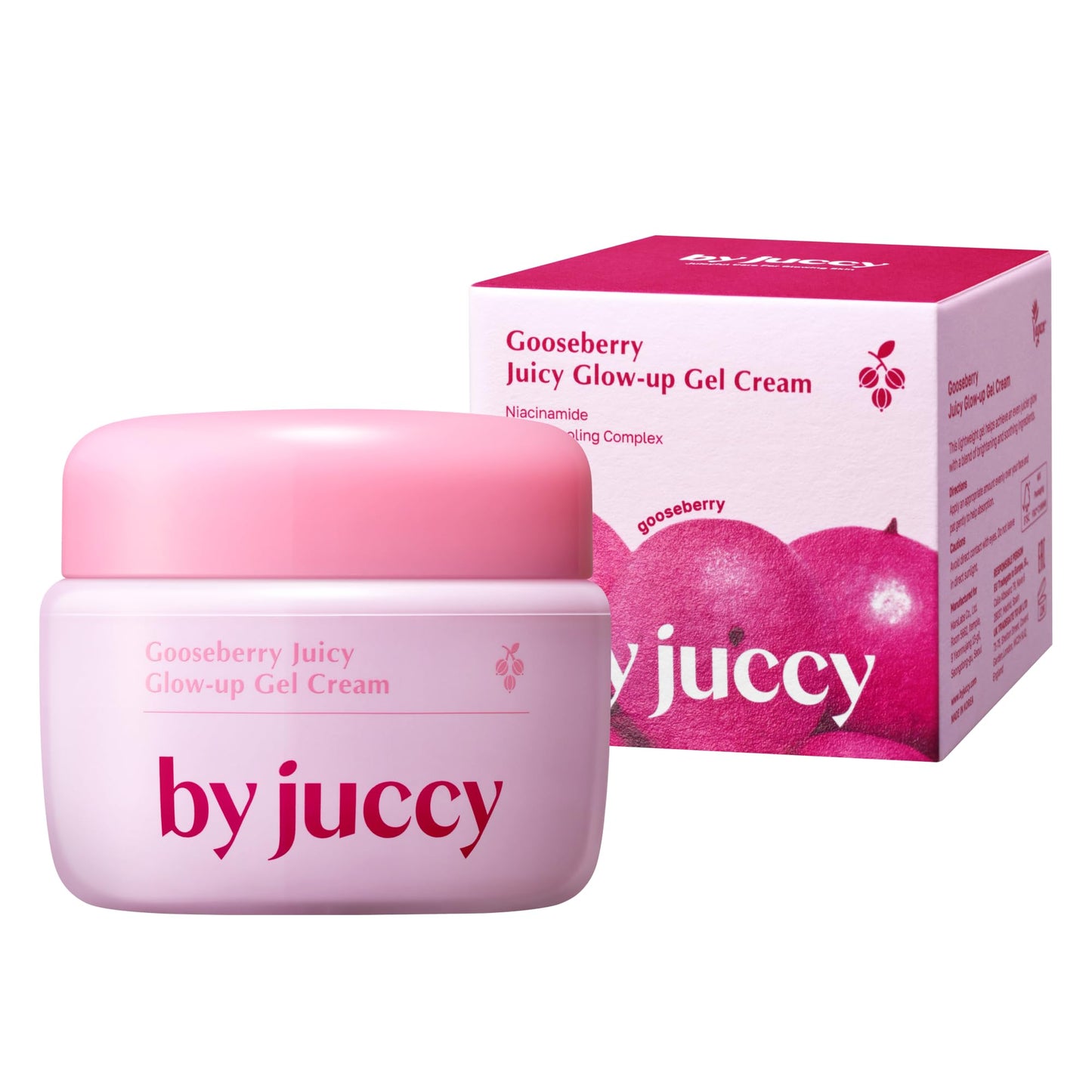 BYJUCCY Gooseberry Juicy Glow-up Gel CreamㅣDaily Hydration, Even Skin ToneㅣGooseberry, Alpha-Arbutin, Niacinamide, Centella AsiaticaㅣKorean Skin Care, Korean Moisturizer | By Juicy | 1.85 Fl.oz