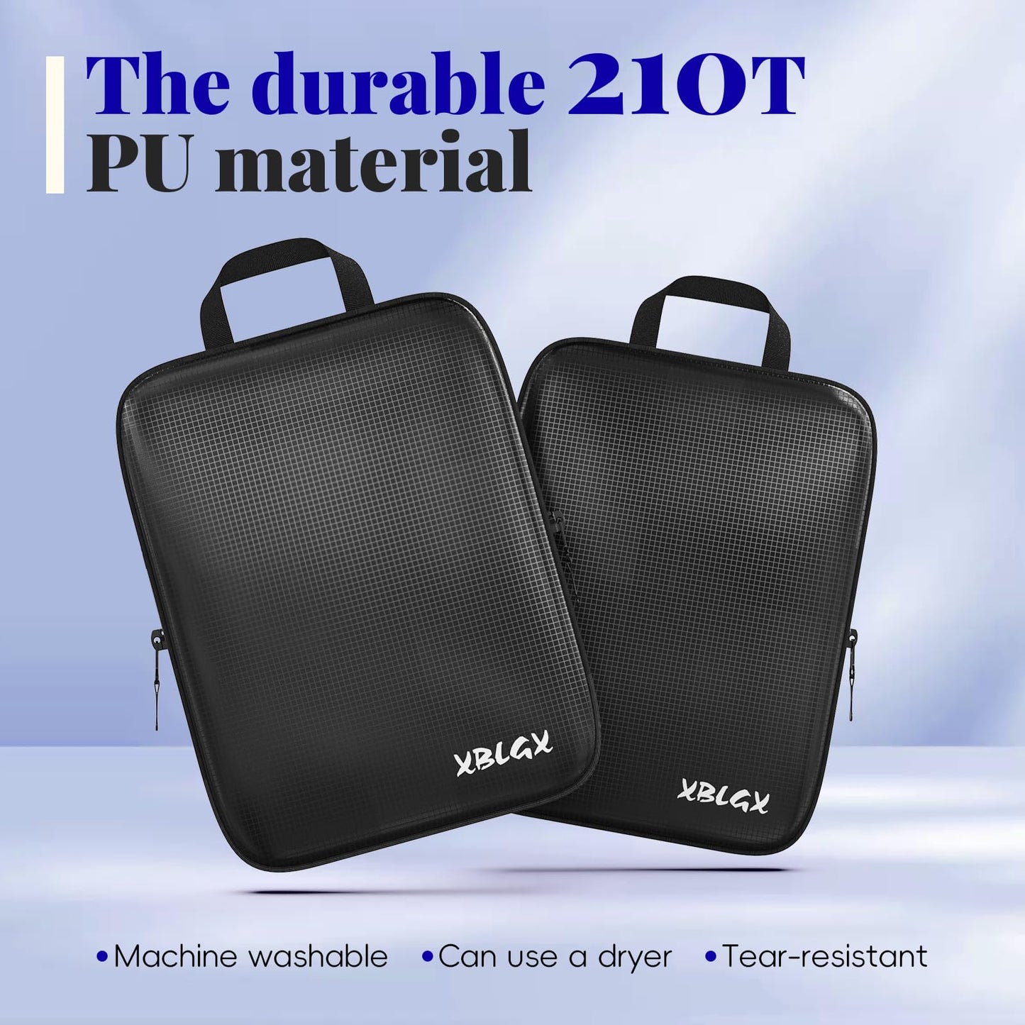 XBLGX 6 Set Compression Packing Cubes for Travel, Suitcases and Carry On, Luggage Organizer Bags for Travel Accessories