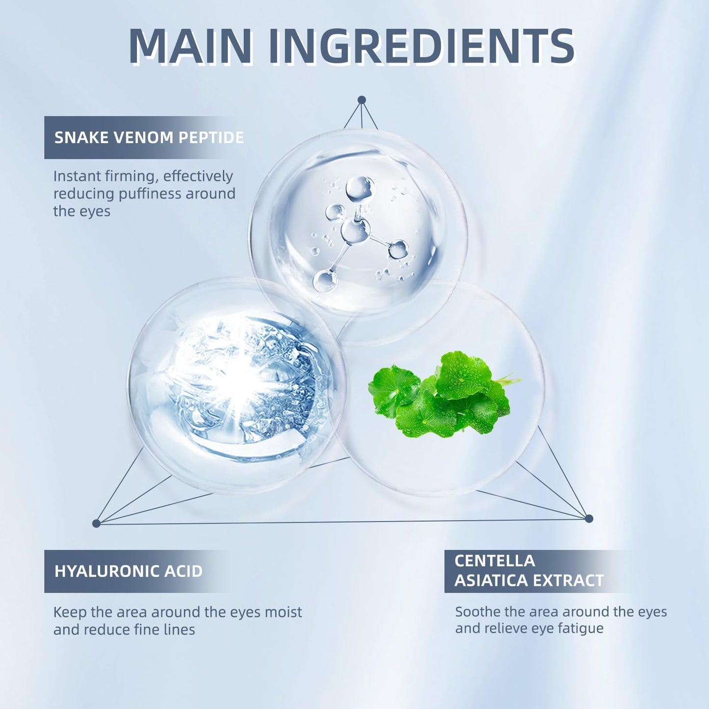 Roseye Instant Eye Tightening Cream Set for Puffiness Fine Lines Under Eye Bags Anti Aging and Firming 5 Pack × 0.04 FL OZ Pump Tubes