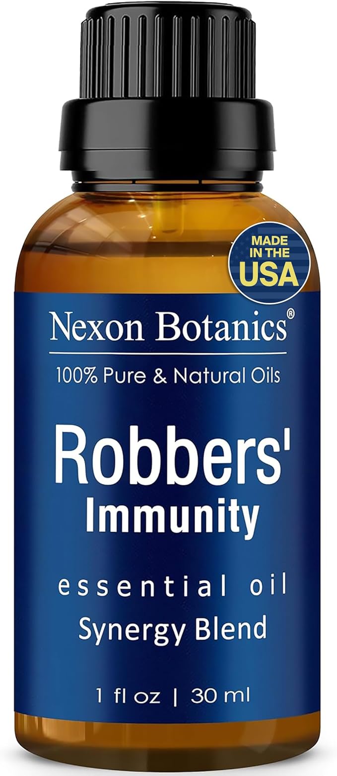 Robbers' Immunity Essential Oil Blend 30 ml - Immune Boost Aromatherapy for Diffusers - Natural Shield Against Impurities - Nexon Botanics