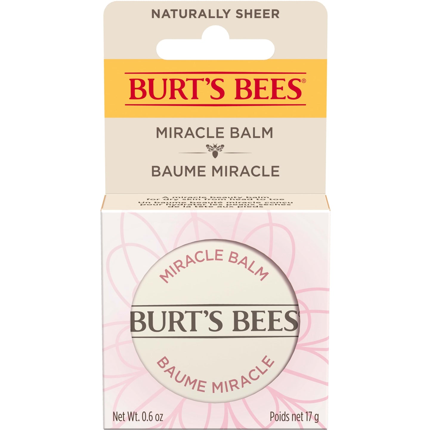 Burt's Bees 100% Natural Origin Goodness Glows Miracle Balm, Hydrates and Softens Dry Skin From Head To Toe, 0.6 Ounce Tin