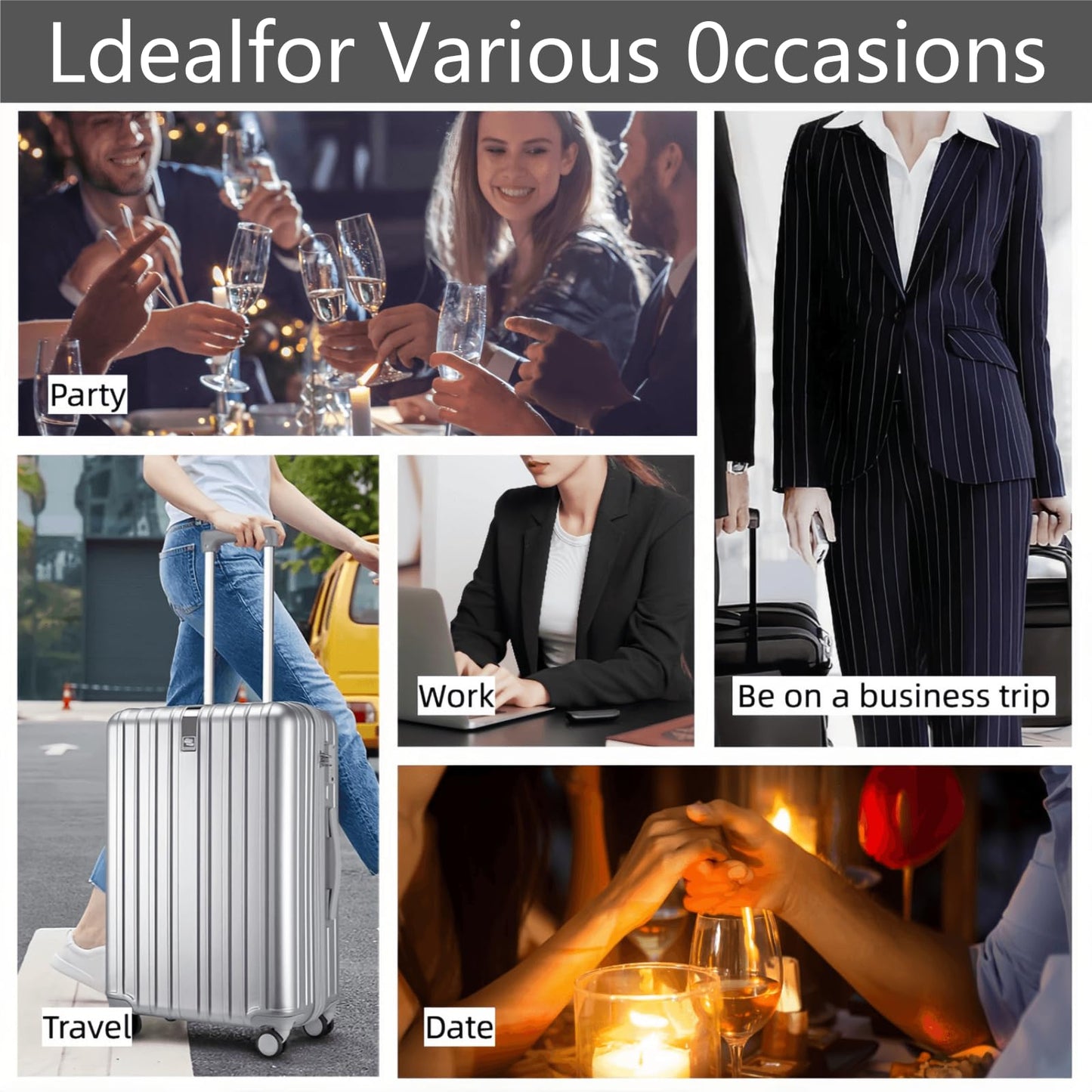 Kanlpeia 6 Pack 10ml Perfume Travel Refillable Bottles Leak Resistant Empty Glass Spray Bottles Mini Cologne Atomizer for Travel Size and Decants