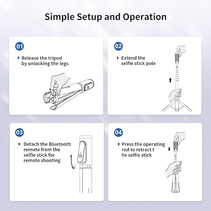 ATUMTEK Selfie Stick Tripod, 3-in-1 Extendable Aluminum Phone Tripod with Detachable Bluetooth Remote, Compatible with iPhone 17/16/15/14/13/12/11/11 Pro/XS Max/XR and Samsung Smartphones, Red