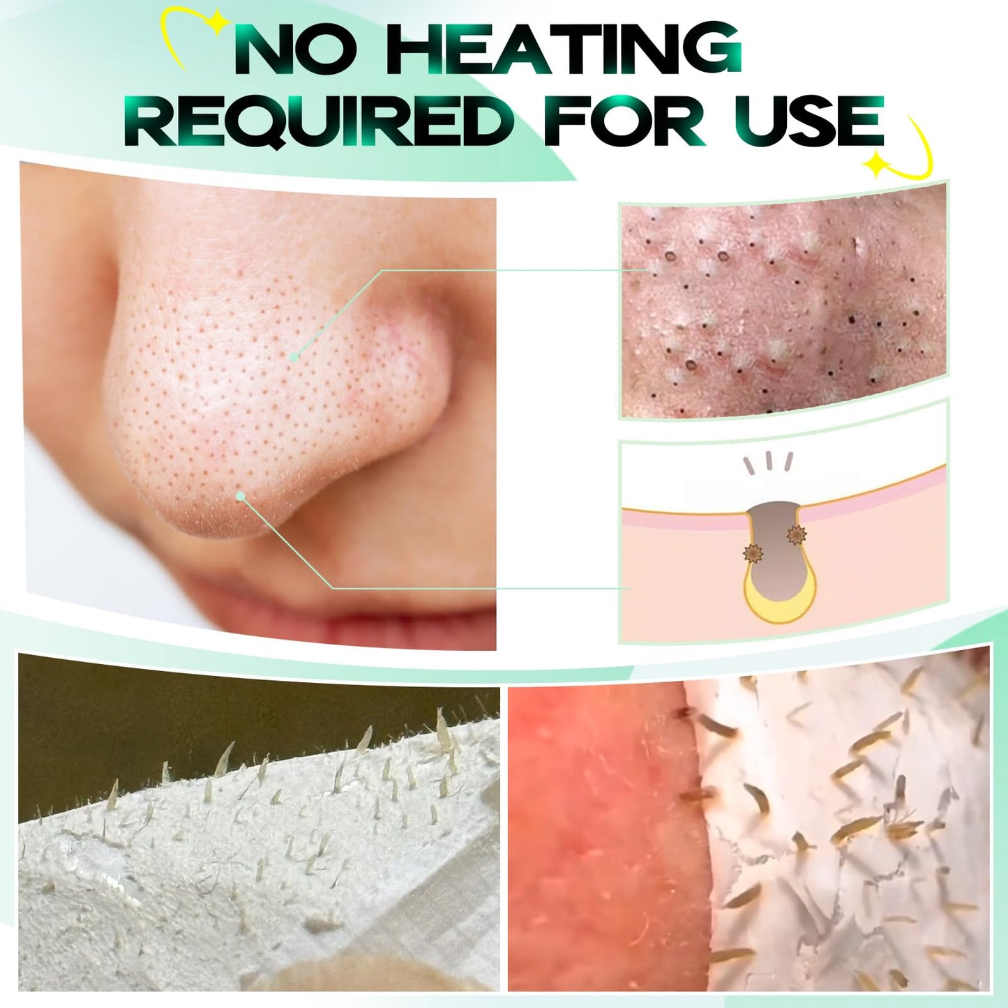 2.0 Blackhead Remover Nose Strips, Upgraded Pore Cleanser Purifying Peel Off Mask with Salicylic Acid, 100Pcs Black Heads Removal Strips, Puntos Negros (1.76 Ounce)