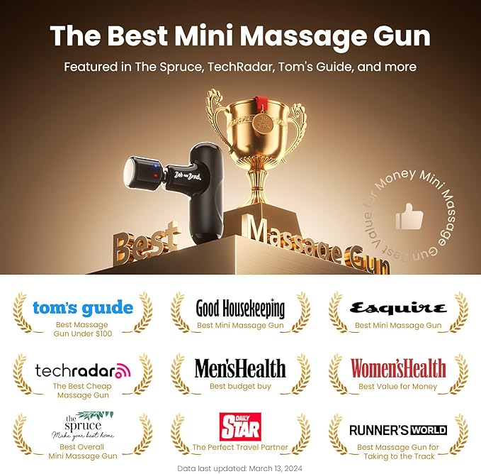 BOB AND BRAD Q2 Pro Mini Massage Gun with Heat and Cold Head,Pocket-Sized Deep Tissue Massager Gun,Portable Percussion Muscle Massager Gun, Ultra Small&Quiet Muscle Massage Gun