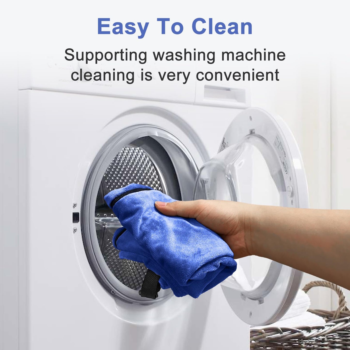 Eppyyo 2Pack Stuffable Travel Pillow for Extra Luggage, Velvet Travel Neck Pillow with Adjustable Neck Size, Fits About 6 T-Shirts Travel Essentials Multifunctional Sleeping Rest Cushion(Blue)