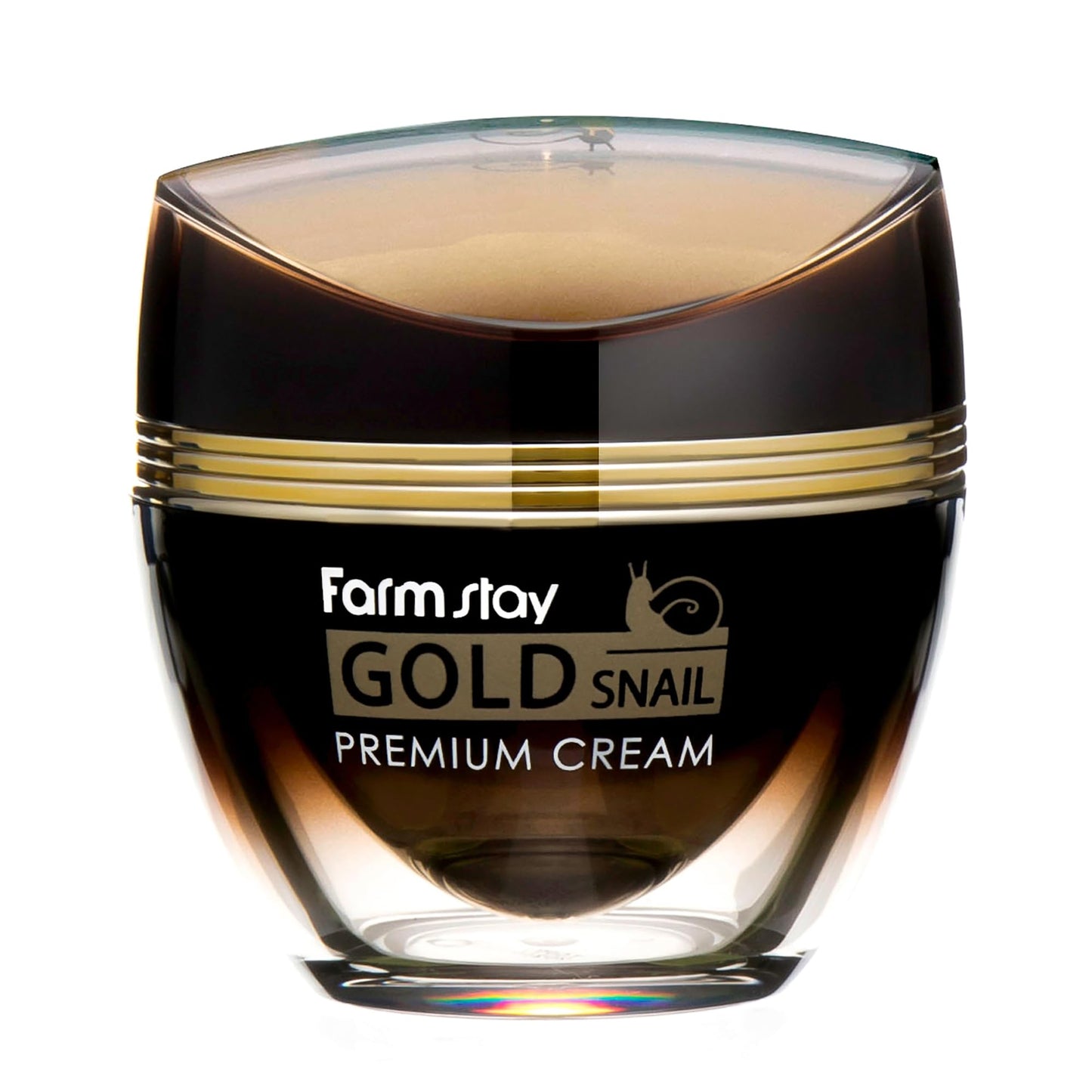 FARMSTAY Gold Snail Premium Cream - Snail Mucin Cream Infused with Gold - Hydrates and Firms Tired Skin - Fights Wrinkles and Fine Lines - 1.69 oz