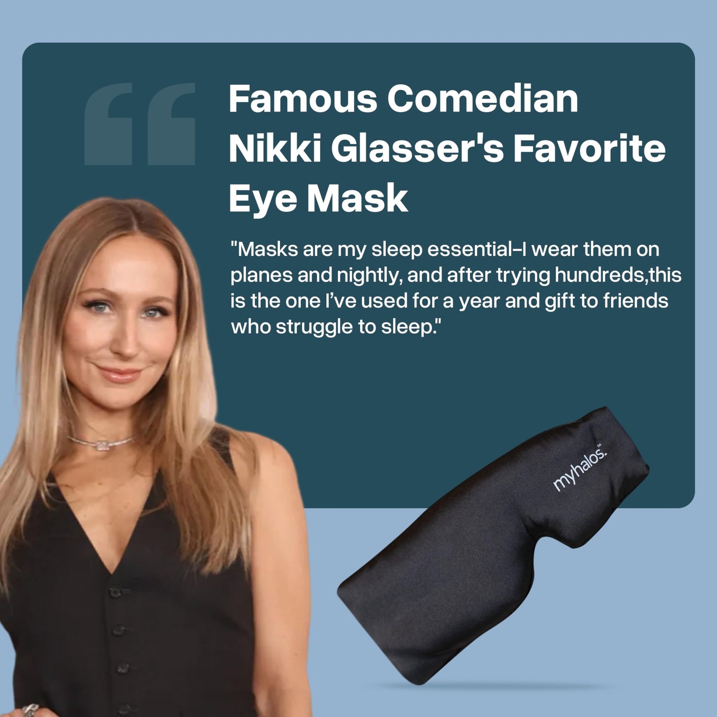 MyHalos 3D Mulberry Silk Sleep Mask for Women & Men with Cups, Blackout - Silk Eye Masks for Sleep Anywhere, Travel, Night, Face, Side - Eye Cover, Sleeping Mask, Eyemask, Sleepmask, Black