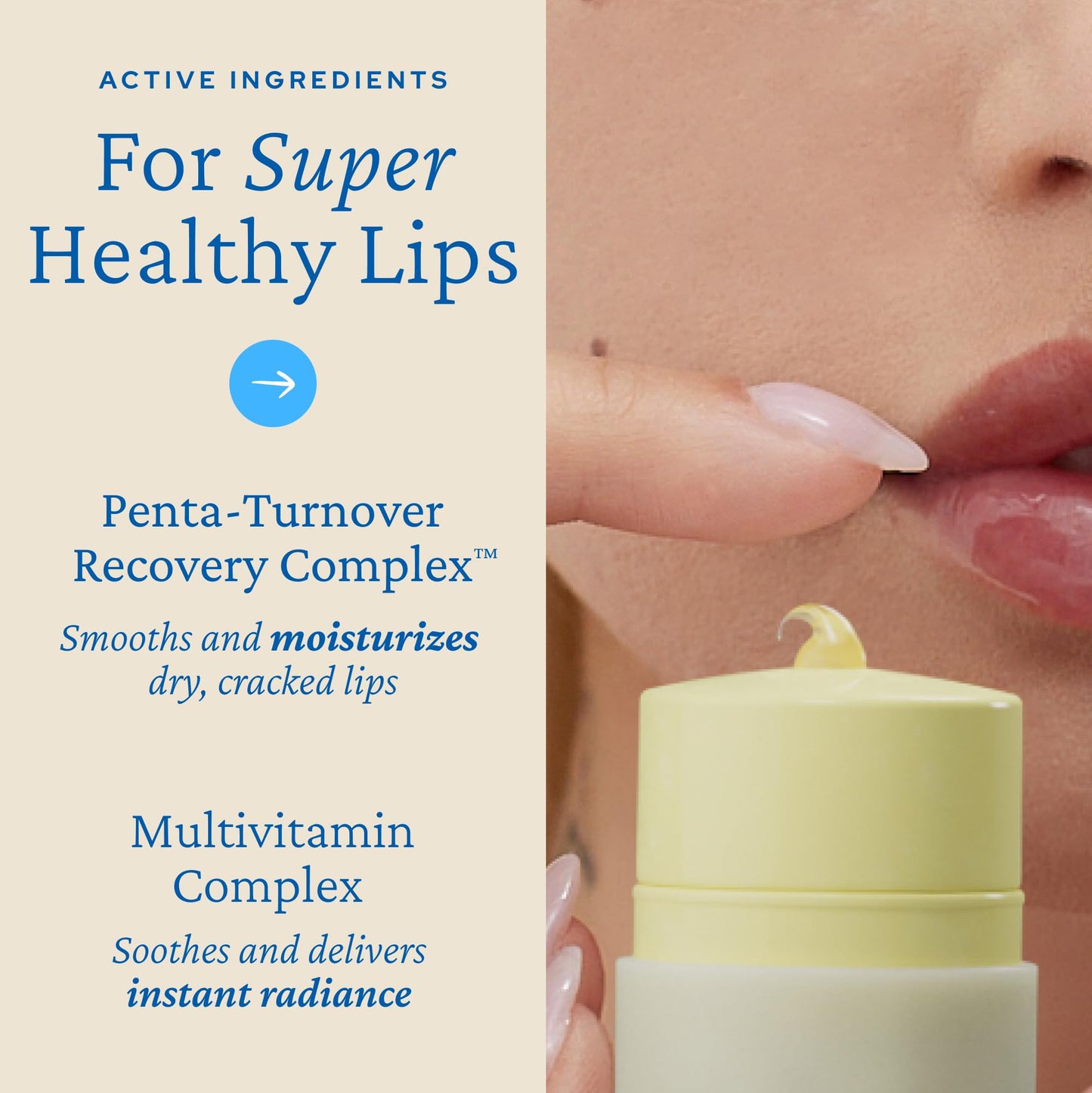 belif Super Knights Multivitamin Lipcerin | Multi-Purpose Glossy Lip Butter Balm with Vitamin B3, C, E & B12 | Smooths Lip Texture & Strengthens Barrier | Hydrating Korean Lip Care for Teens & Women