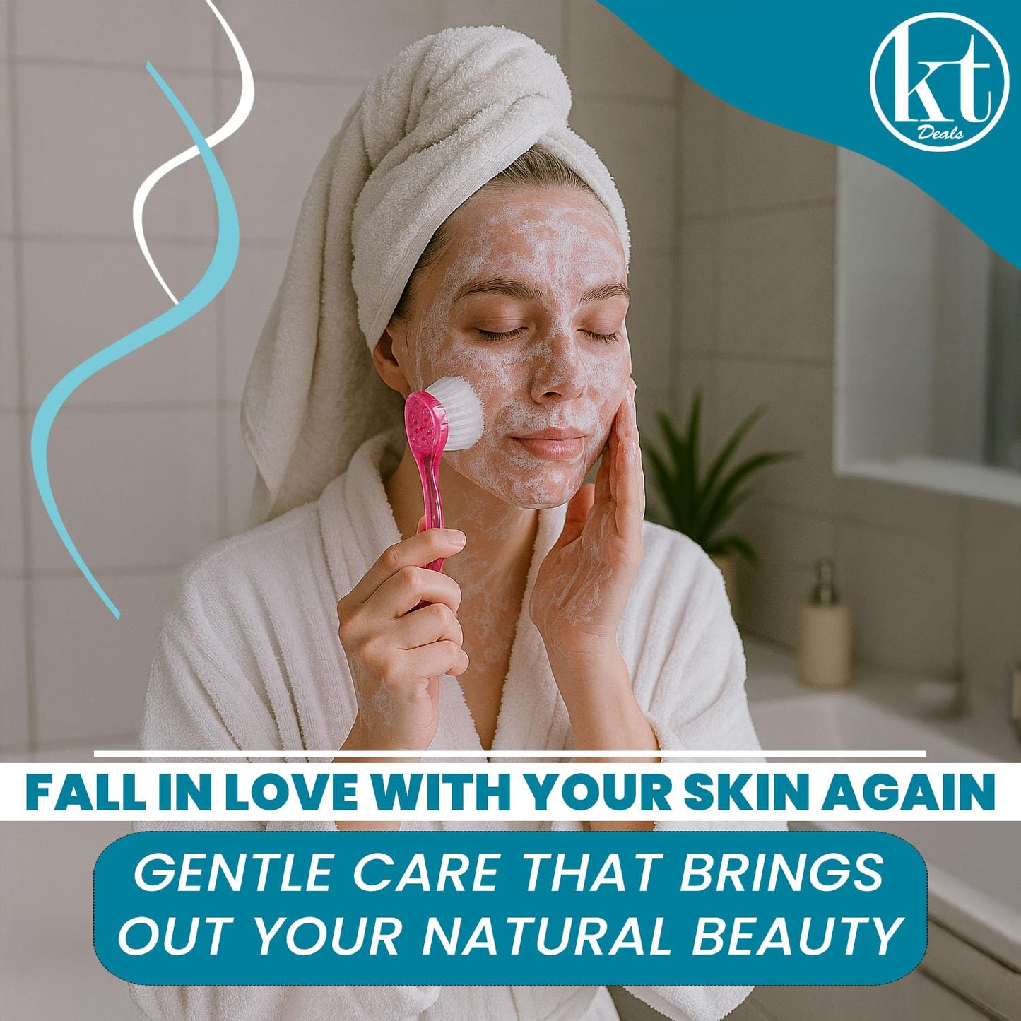 3 Face Brush, Facial Cleansing Exfoliating Scrubber Brush, Face Wash Scrub Brushes with Soft Nylon Bristles for Skin Care, Makeup Removal