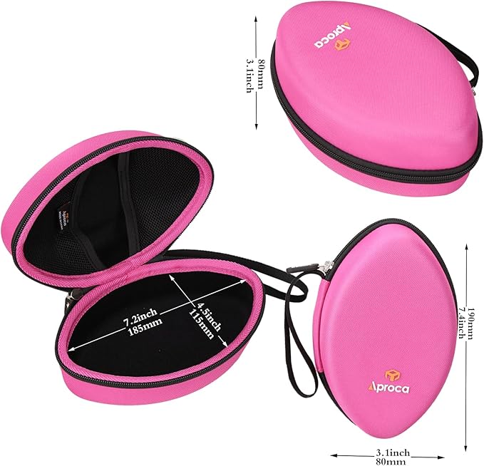 Aproca Hard Travel Storage Case for AILIHEN C8 / Tribit XFree Tune Headphones Folding Lightweight Headset (Red)