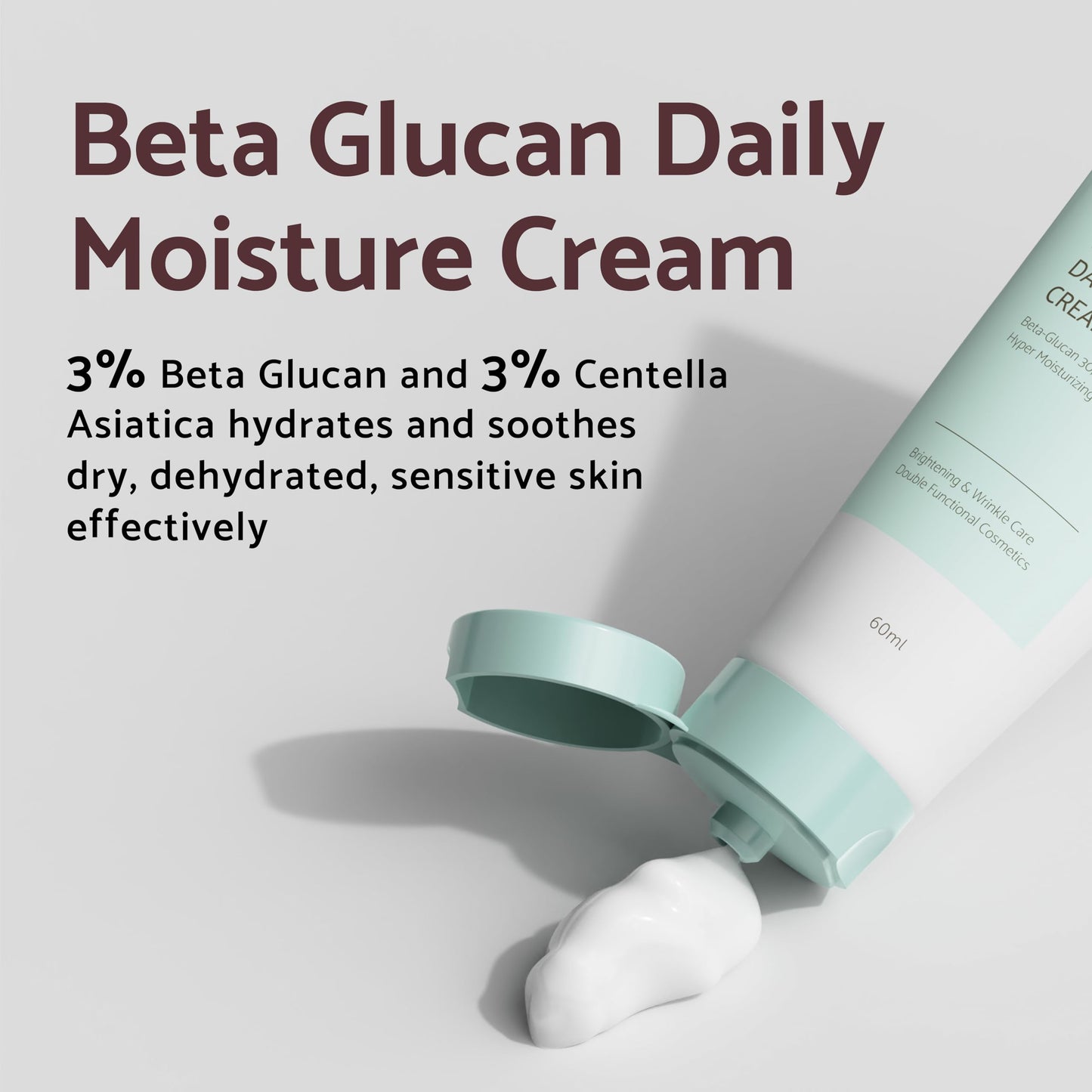 iUNIK Beta-Glucan Edition Skincare Set (Cream 2.02 fl.oz. & Mini Serum 0.51 fl.oz.) - Featuring the Powerful Beta-Glucan to Moisturize, Revitalize, and Reinforce the Skin with EWG-Green Ingredients