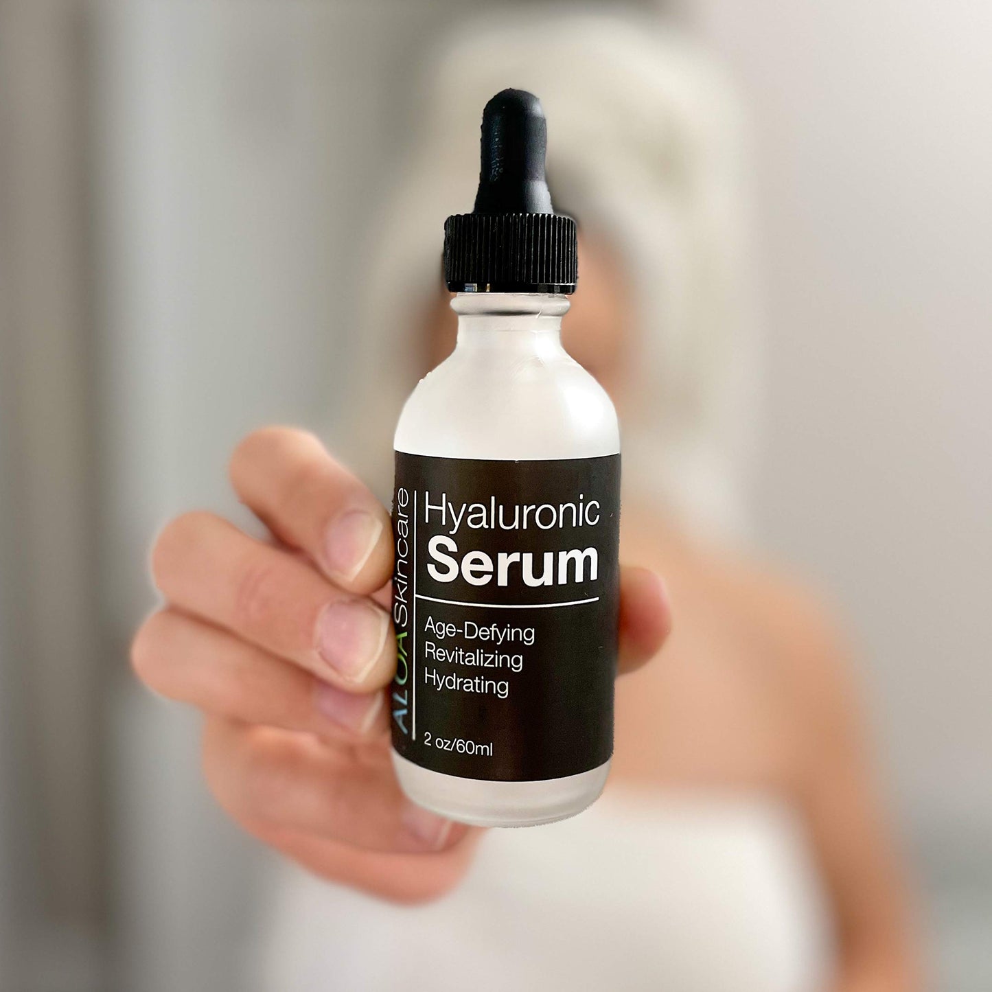 ALOA Skincare Hyaluronic Acid Serum for Face 2oz, Intense Hydration, Skin Plumping, Anti Aging, Anti Wrinkle, Daily Moisturizer for Fine Lines and Wrinkles