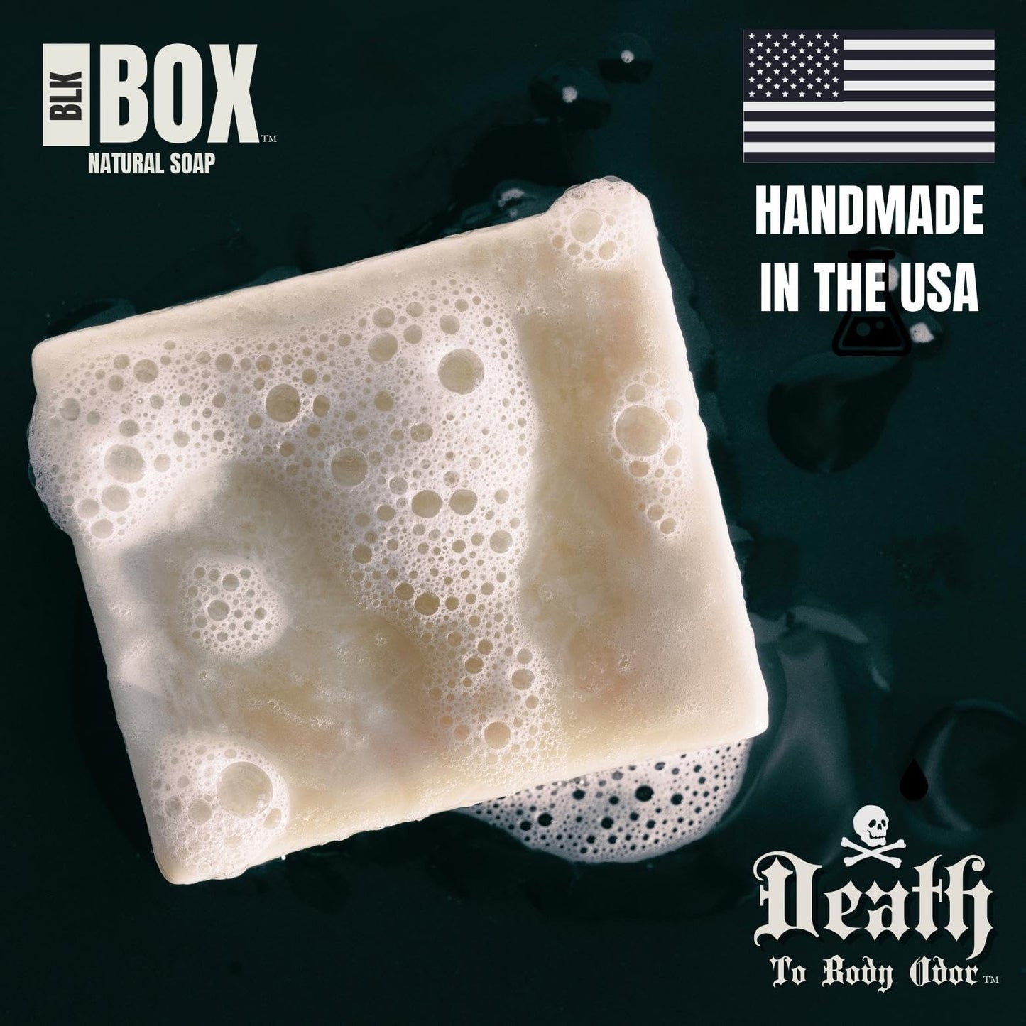 Bay Rum - Black Box USA MADE Men & Women's Natural Bar Soap, Moisturizing Body Wash for Bath & Shower, Natural Oils - Handmade Cold Process, No Harsh Chemicals (Bay Rum)